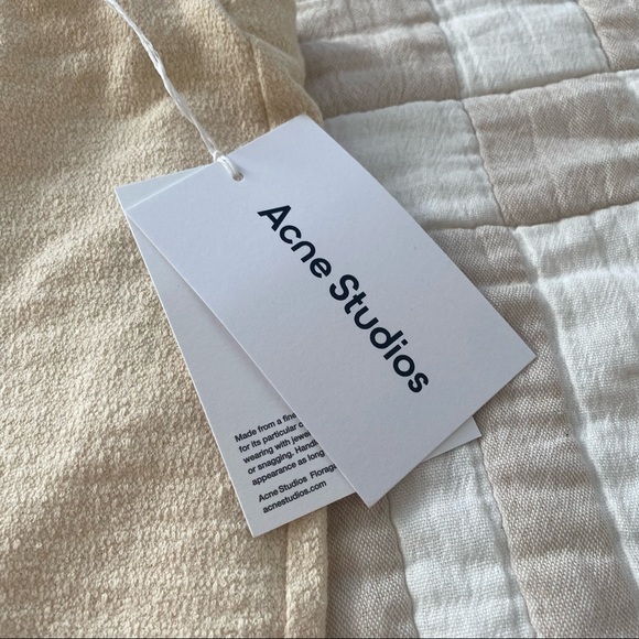 NWT Acne Studios Evelta Crochet Trimmed Cotton Pants - Picture 8 of 8